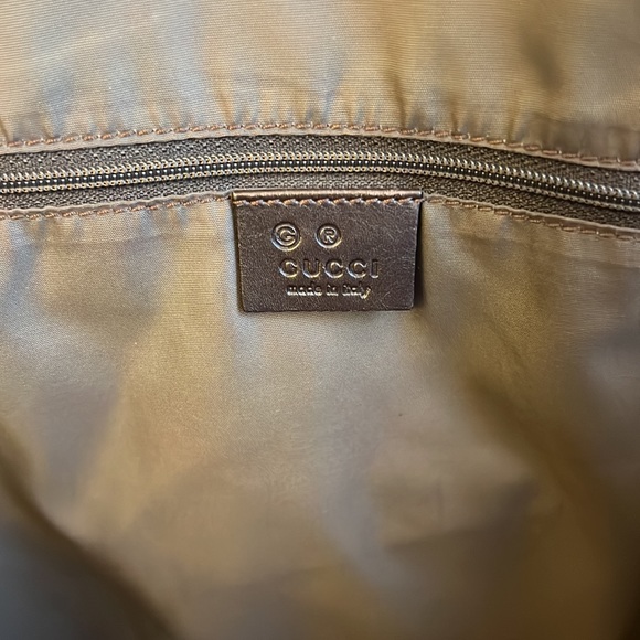 Gucci Guccissima Leather Metallic Chocolate Brown Tote Bag - Picture 14 of 16